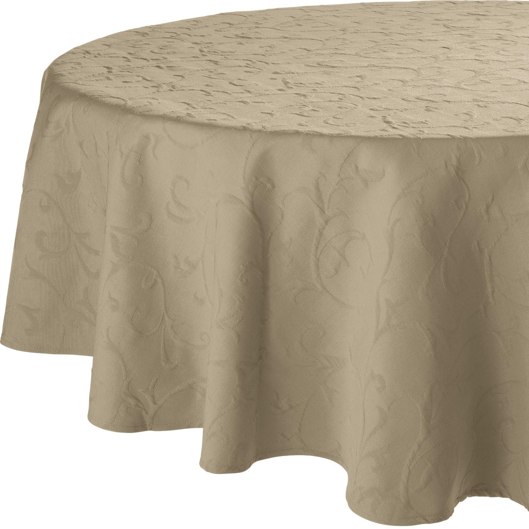 Erwin Müller Tischdecke"Düsseldorf" bügelfrei beige Grösse rund: 140 cm Ø round: 140 cm Ø Beige, rou