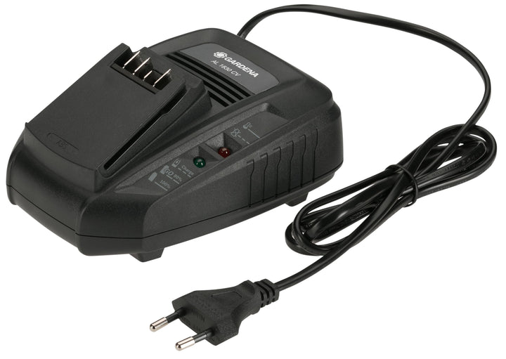 Gardena Schnell-Ladegerät AL 1830 CV: Für alle 18V POWER FOR ALL System-Akkus geeignet, die Ladezeit