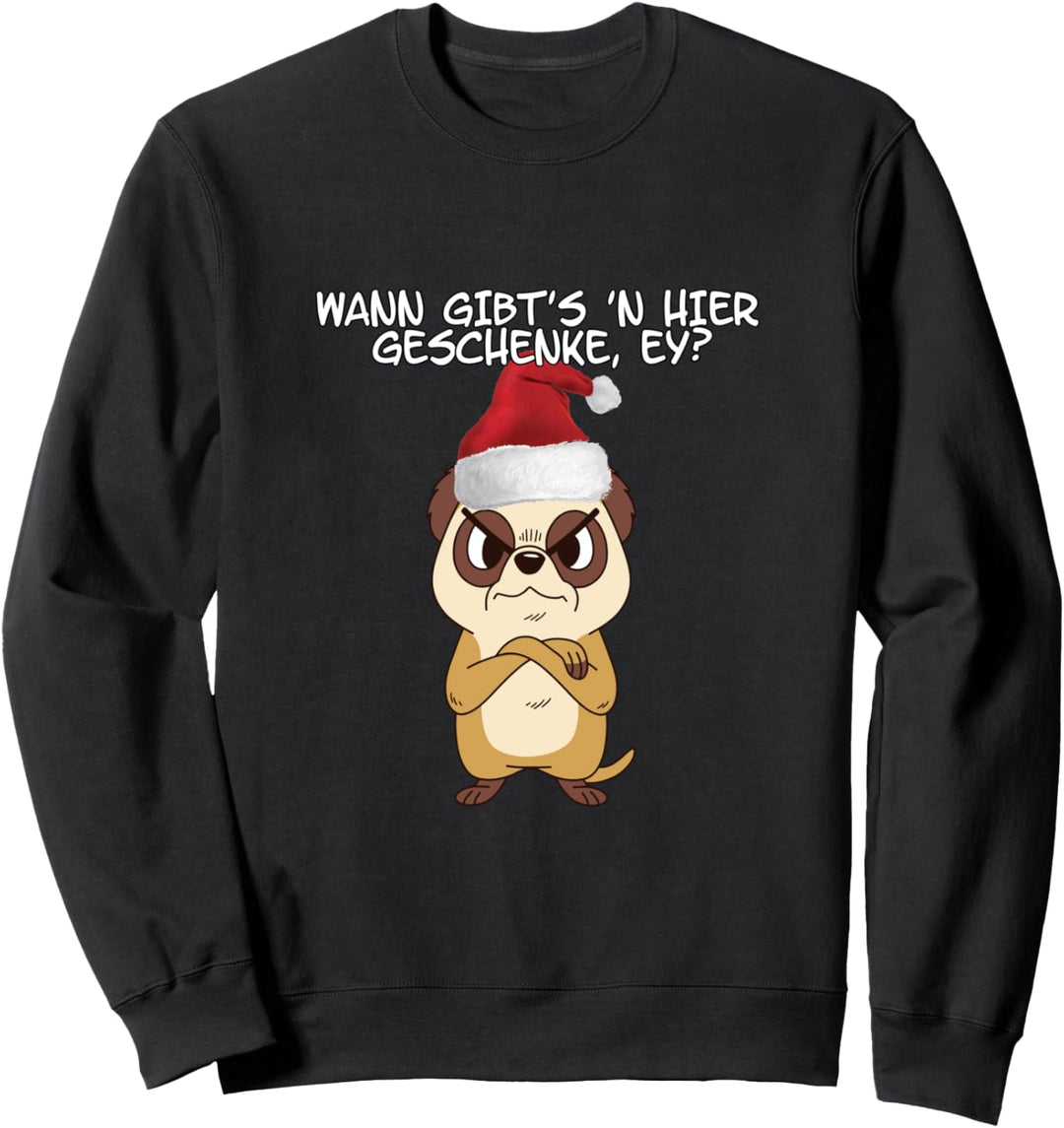 Erdmännchen Mit Weihnachtsmütze - Nicht Nur Für Kinder Sweatshirt