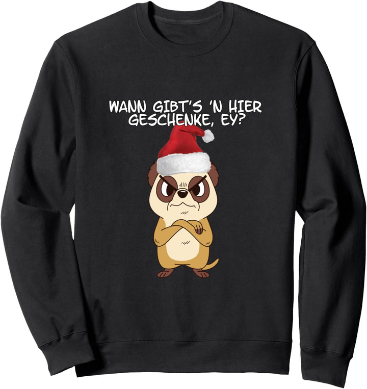 Erdmännchen Mit Weihnachtsmütze - Nicht Nur Für Kinder Sweatshirt