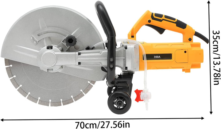 Mauernutfräse 3000W, Betonschneider 4200 U/min Sägeblatt-Durchmesser 350mm mit 30W Wasserpumpe für S
