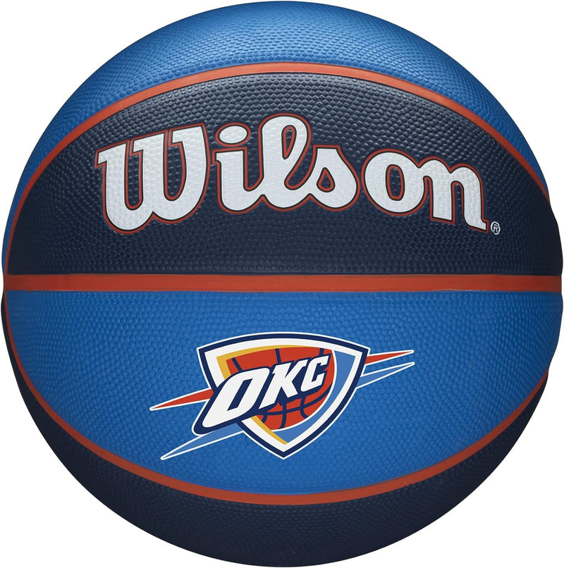 Wilson Unisex-Adult NBA Team Tribute Basketball 7 Oklahoma City Thunder, 7 Oklahoma City Thunder