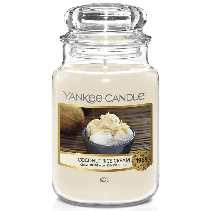 Yankee Candle Duftkerze, Glas, Creme, 623g