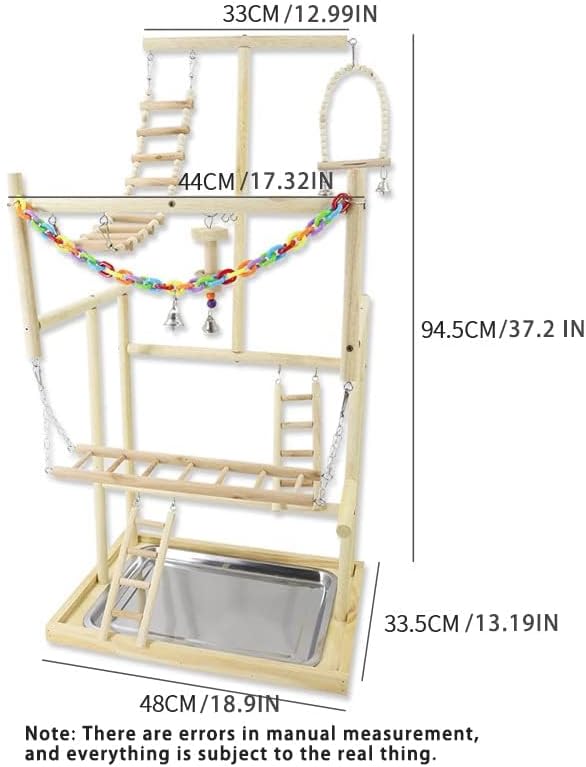 Bird Playground Wood, Parrot Playstand, Wellensittich spielzeug, Wellensittich käfig, Wellensittich