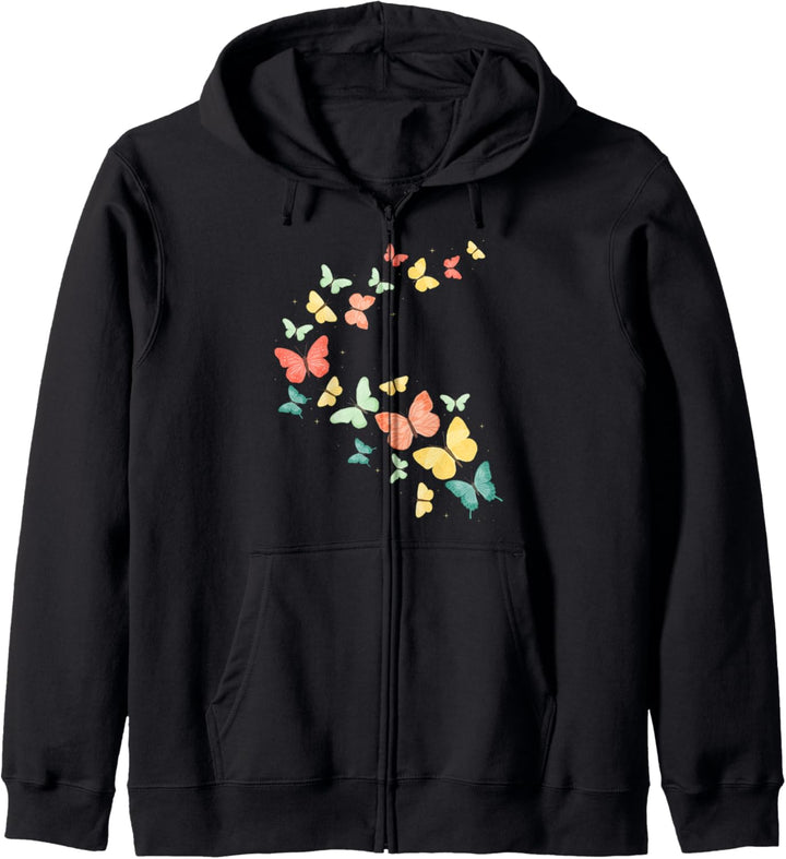 Bunte Schmetterling Schöne Schmetterlinge Kapuzenjacke