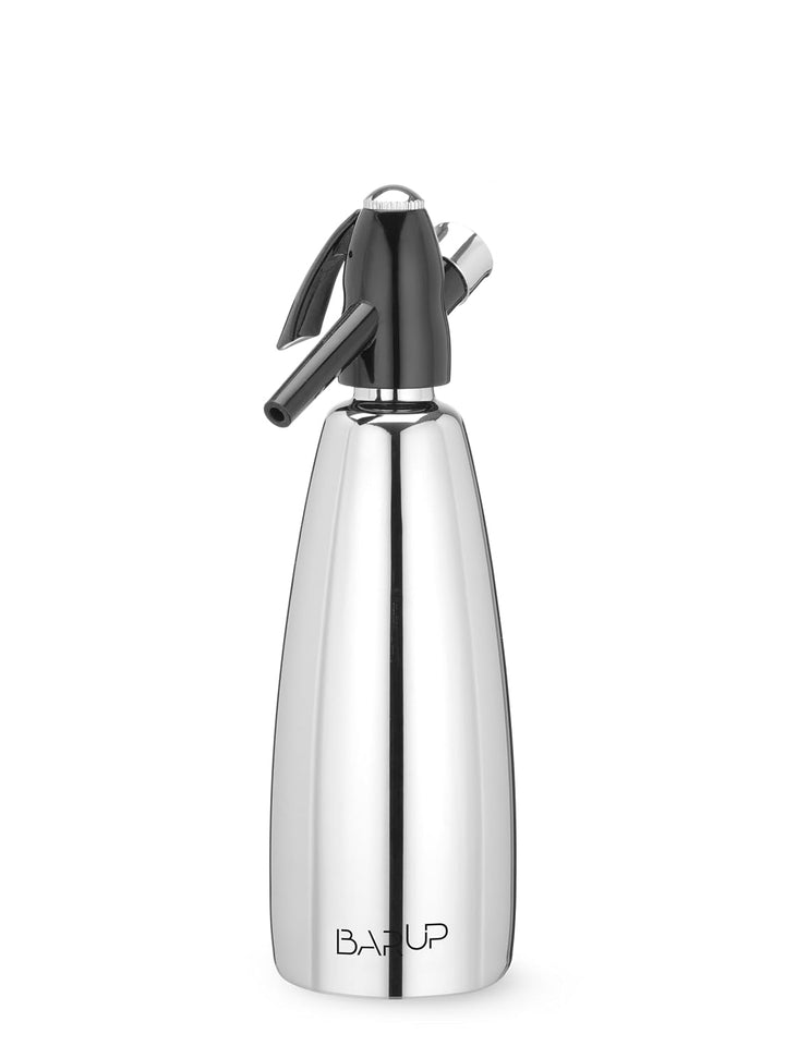 HENDI Soda Siphon, Soda Splash, Soda Wasser, 1L, ø100x(H)320mm, Edelstahl