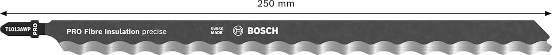 Bosch 3x PRO Fibre Insulation precise T1013AWP Stichsägeblatt (für Mineralwolle, Mineralwolle, Länge