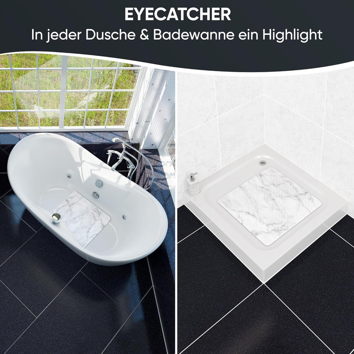 Sanilo Badematte 53 x 53 cm, rutschfeste Duschmatte für Dusche und Badewanne, Antirutschmatte maschi