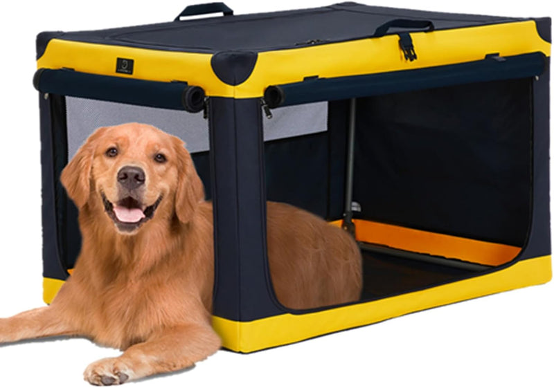 A 4 Pet Hundebox Faltbar für Auto Hunde Hundetransportbox Faltbar Hunde Reisebox Hundebox Kofferraum