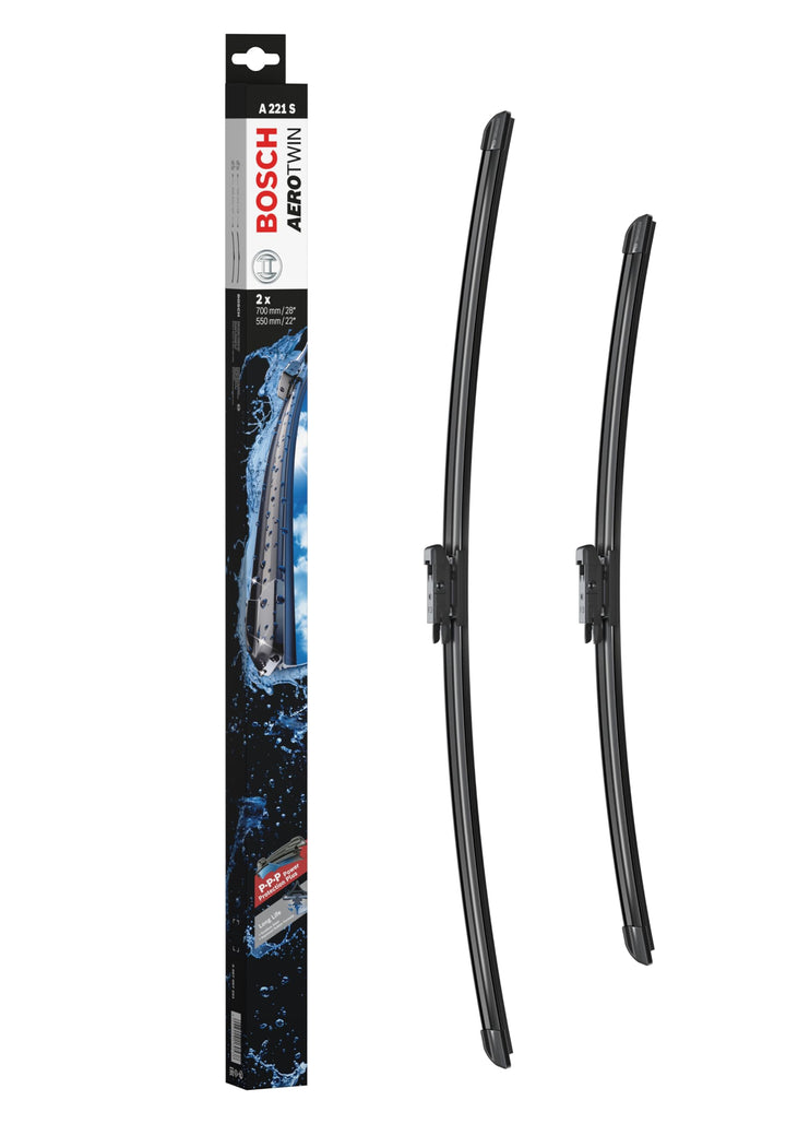 Bosch Scheibenwischer Aerotwin A221S, Länge: 700mm/550mm − Set für Frontscheibe - Nur für Rechtslenk