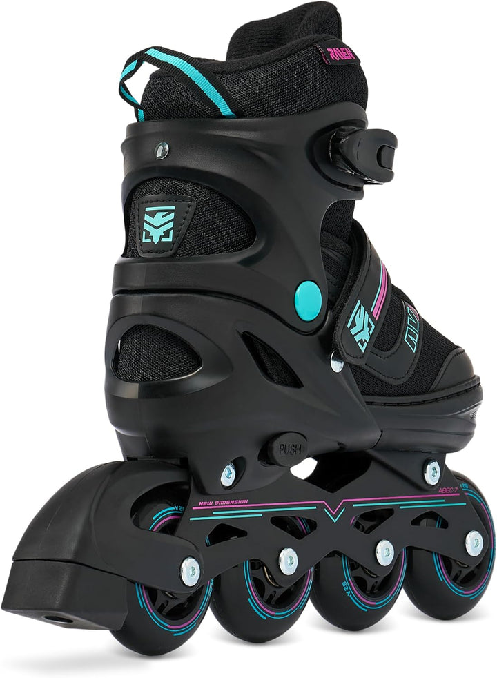 Raven Verstellbare Inline Skates Drill optional als 2in1 - Kugellager Carbon Abec7 - DSAS - Double-S