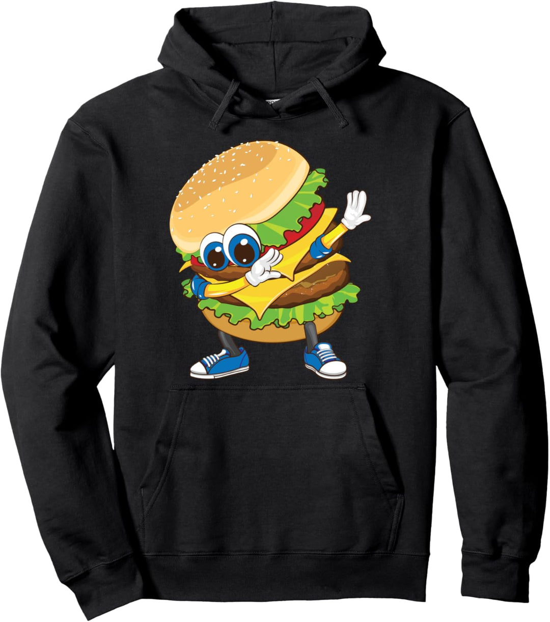 Cooler Dabbing Burger Funny Street Dancer Hamburger Lover Geschenk Pullover Hoodie