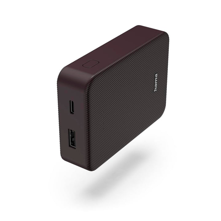 Hama Powerbank Colour 10 10000mAh (externer Akku mit 1x USB C + 1x USB A, Power Pack Zertifiziert, L