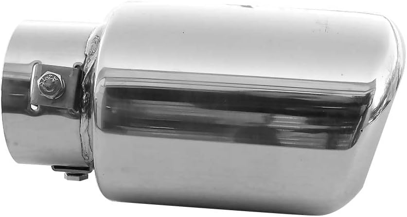 Auspuffblende Endrohr Auspuff Universell Schalldampf Edelstahl Oval bis 53mm Chrom AutoHobby