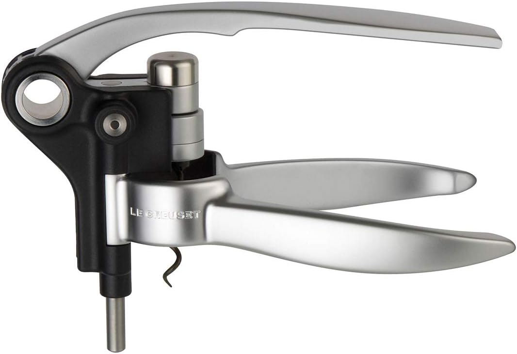 Le Creuset, Professioneller Korkenzieher, Entfernung von Weinkorken, Silber (Metal), LM250 & Aktiv-W