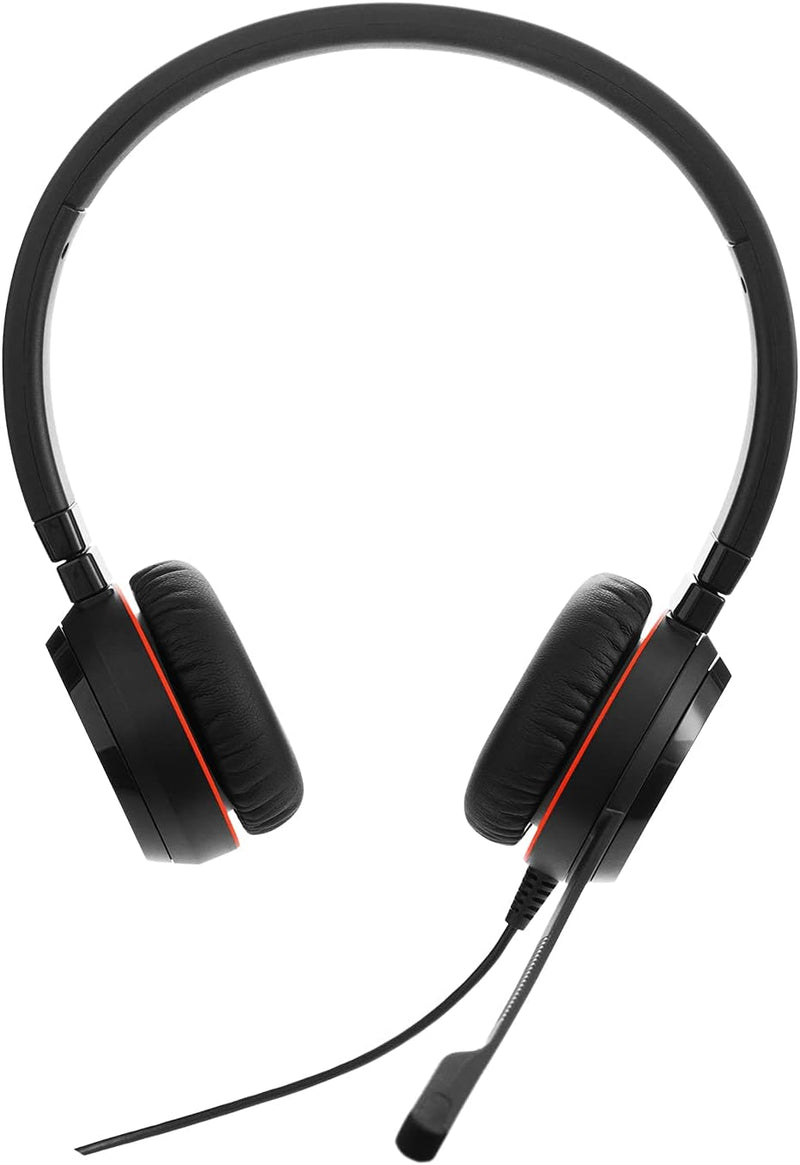 Jabra Evolve 20 UC Stereo Headset – Unified Communications Headphones for VoIP Softphone with Passiv