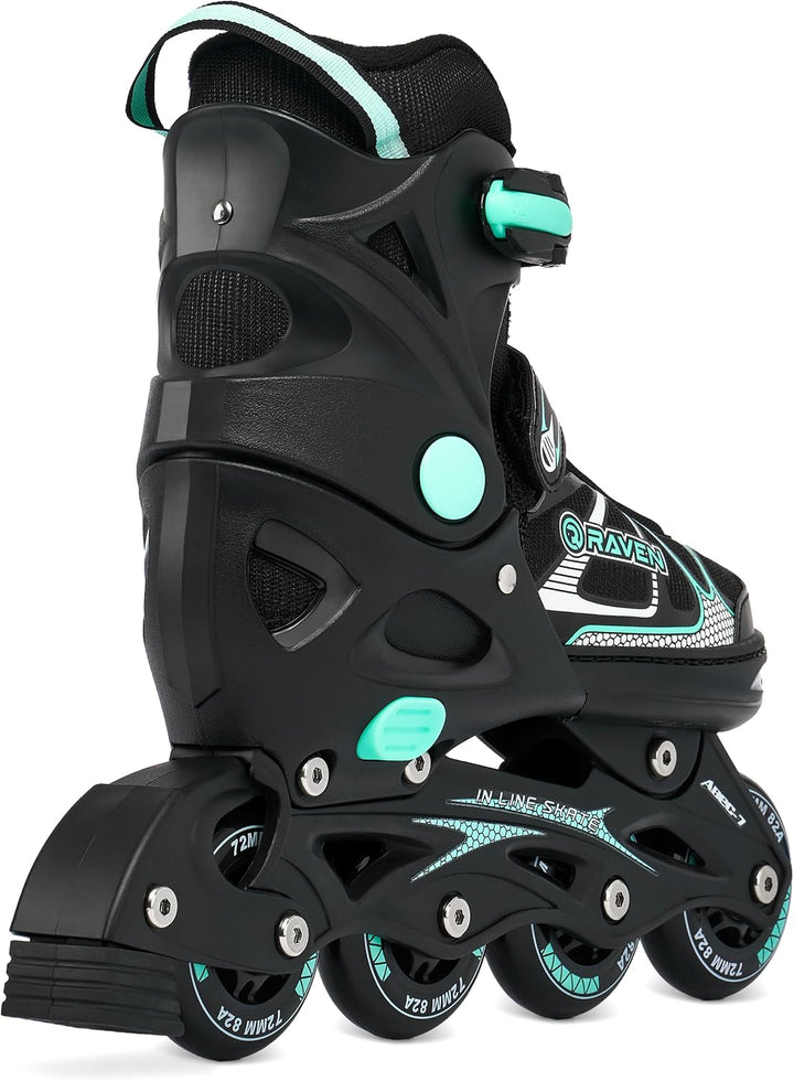 RAVEN Inline Skates Inliner für Kinder und Erwachsene OPTIONAL 2in1 mit Schlittschuhen verstellbar S