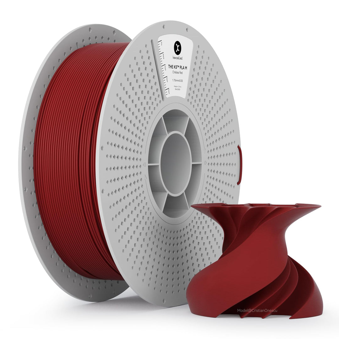 kexcelled Matte PLA Filament 1,75 mm +/- 0,03 mm, Glanzfreie Farbe, Matt Textur, 3D Drucker Filament