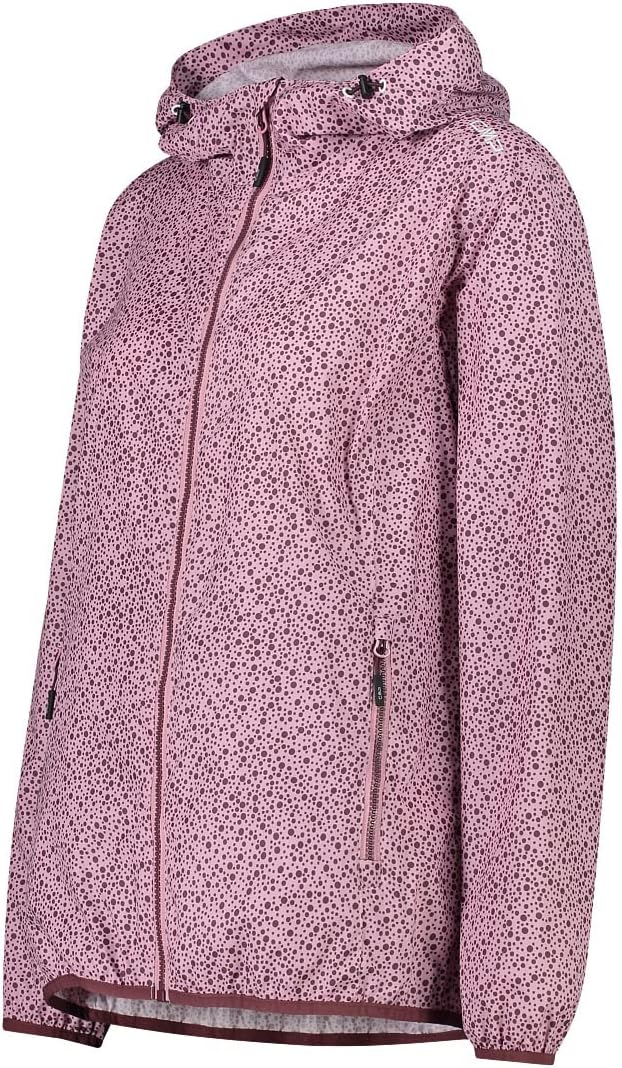 CMP Damen Damenjacke mit Regenkapuze regenjacke, Erröten