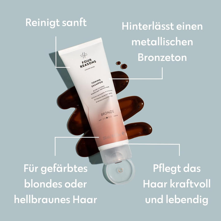 Four Reasons Haartönung Conditioner - Bronze Rot - Natürliche Spülung und Intensivtönung für Haare -