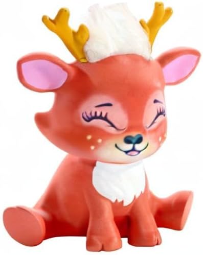 Enchantimals FXM75 - Danessa Deer Puppe & Sprint Figur, Puppe (15cm), Lange Violette Zöpfe, Tierohre