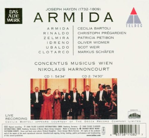 Haydn - Armida / Bartoli · Petibon · Prégardien · M. Schäfer · Weir · Widmer · Concentus Musicus Wie