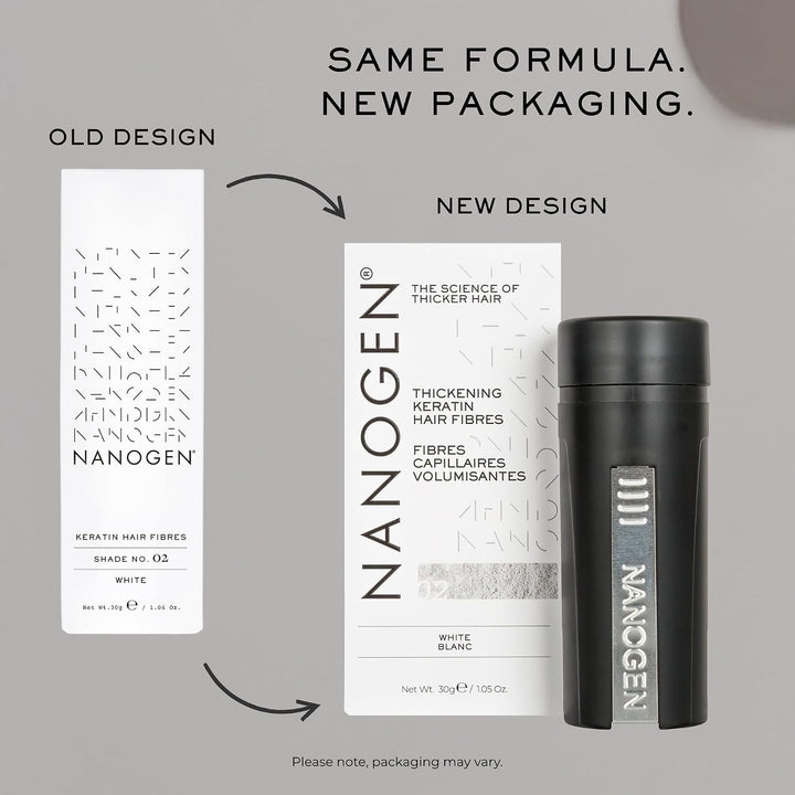 Nanogen Hair Thickening Fibres White 30g weiss 30 g (1er Pack), weiß 30 g (1er Pack)