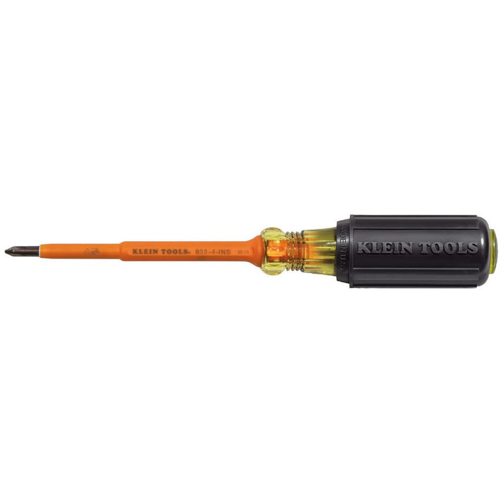 KLEIN TOOLS 6334INS Isolierter Schraubendreher, #1 Kreuzschlitz-Spitze mit 10,2 cm Schaft, hergestel