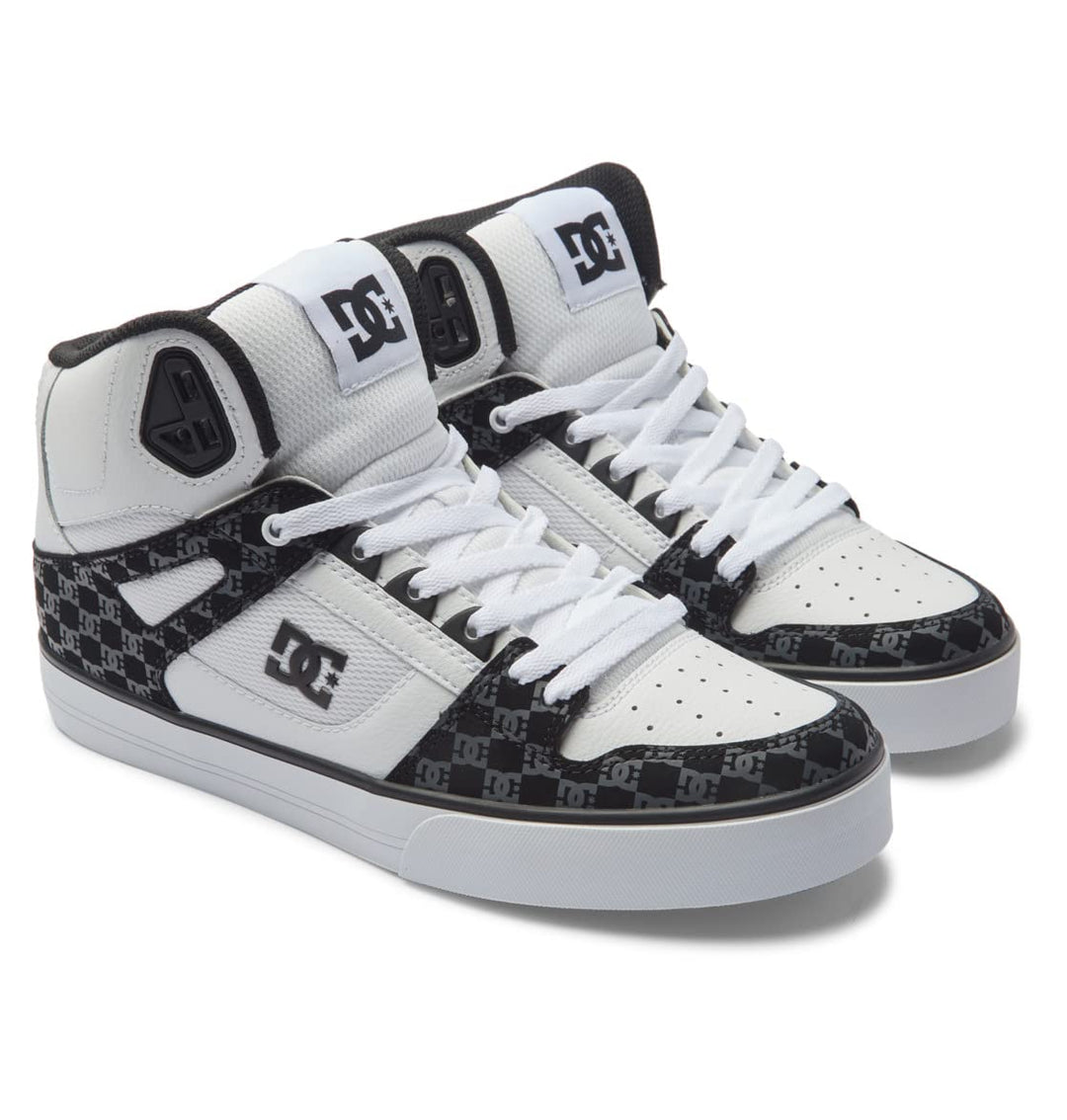 DC Shoes Herren Pure High-top WcSneaker 43 EU Black White Monogram, 43 EU Black White Monogram