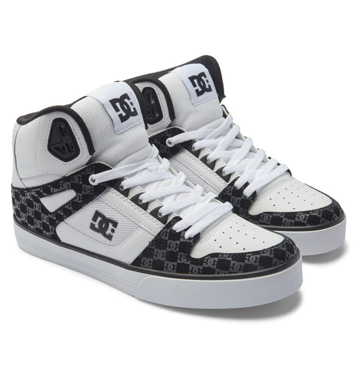 DC Shoes Herren Pure High-top WcSneaker 46 EU Black White Monogram, 46 EU Black White Monogram