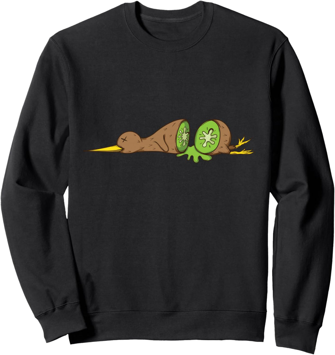 Kiwi-Vogel geschnitten wie eine Kiwifrucht Sweatshirt