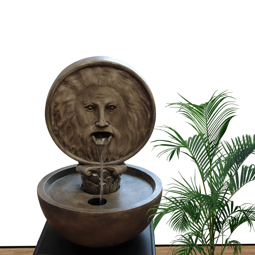 Köhko Wasserspeiele Bocca Della Verità-Wahrheit springbrunnen für Zimmen Terrase Indoor Outdoor Mund