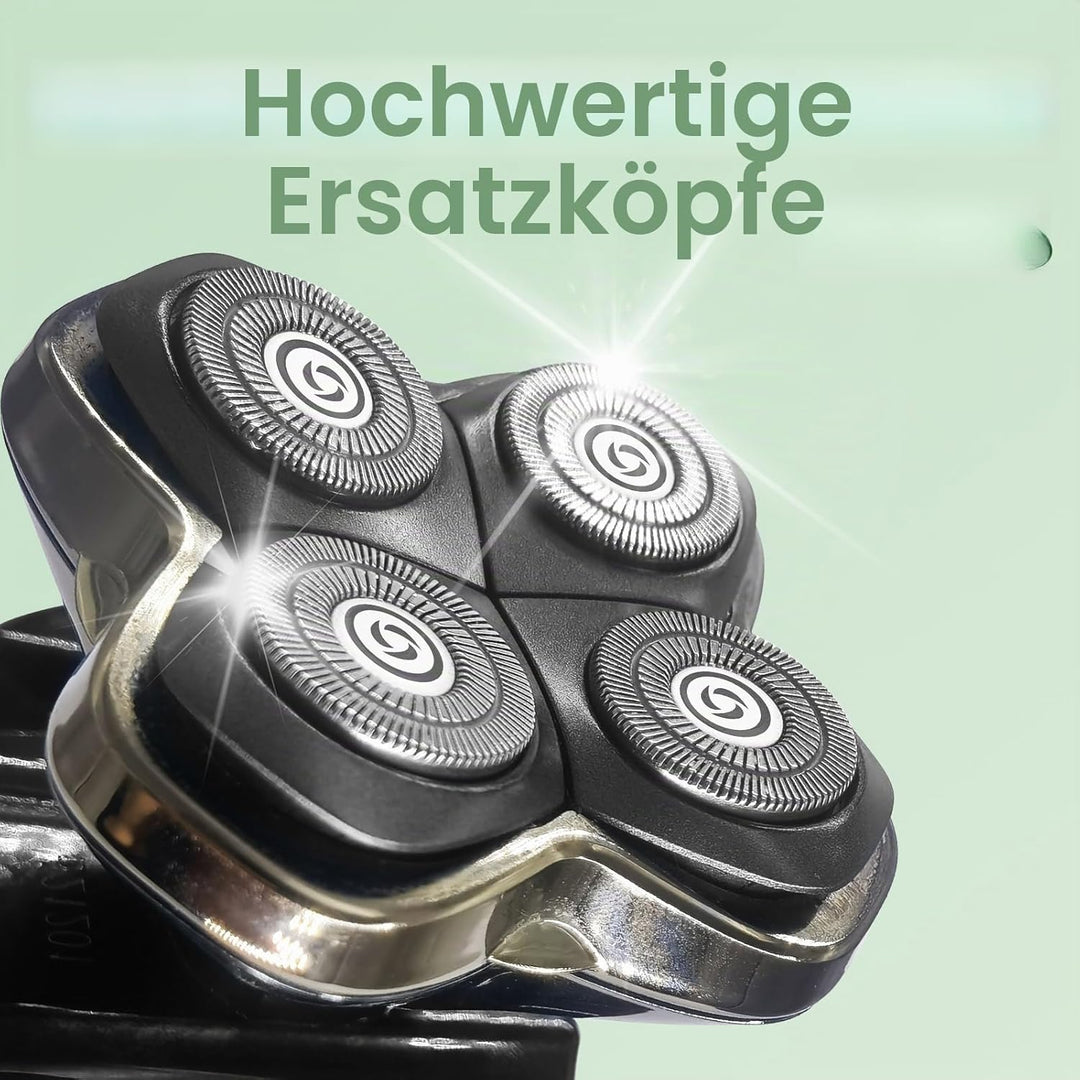 Ersatzklingen für Scherkopf kompatibel mit Sku*l Pitbull Gold PRO Rasierer Ersatzklingen für 4 Scher