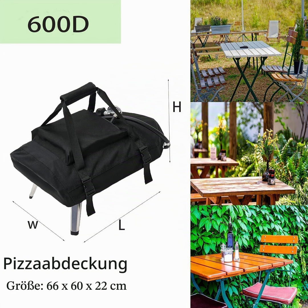 Pizzaofen Abdeckung für Ooni Koda 16, 600D Wasserdicht Pizzaofen Tragetasche Oxford-Stoff Tragetasch