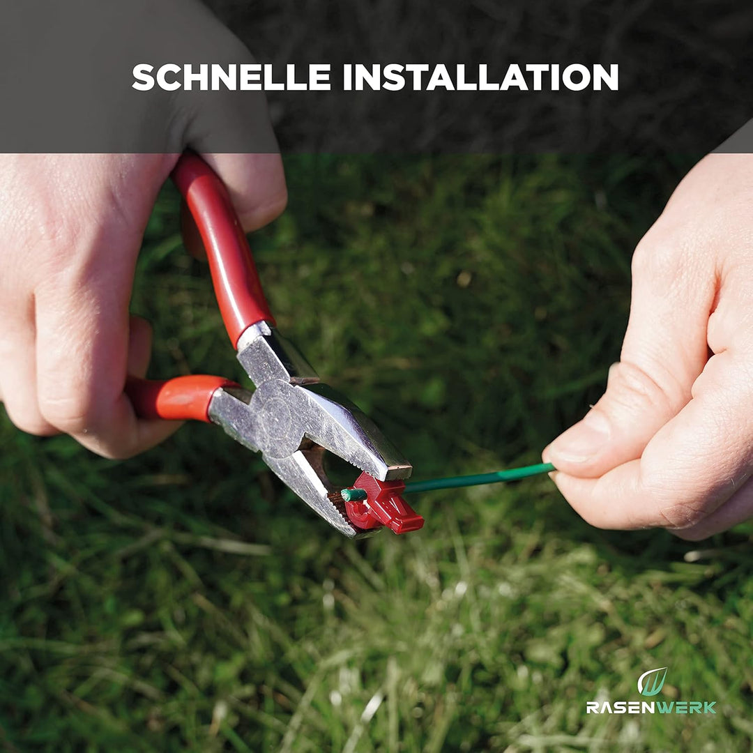 Anschlussklemmen für Mähroboter Begrenzungskabel Ladestation - T-Abzweigverbinder Abzweigklemmen Str