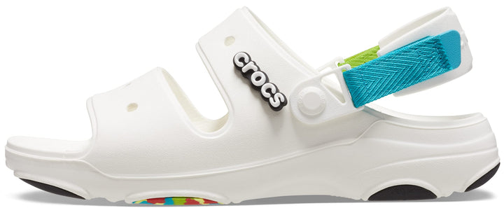 Crocs Unisex Classic All-Terrain Sandale 46 EU Weiss Mehrfarbig, 46 EU Weiß Mehrfarbig