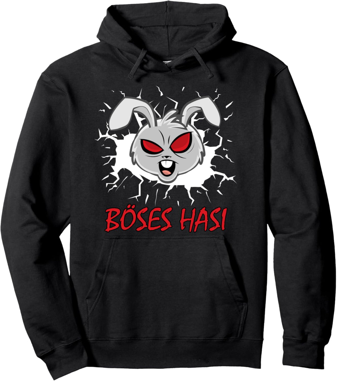 Böses Hasi - Lustiger Oster Hase Kaninchen Karnickel Langohr Pullover Hoodie
