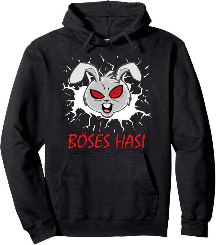 Böses Hasi - Lustiger Oster Hase Kaninchen Karnickel Langohr Pullover Hoodie