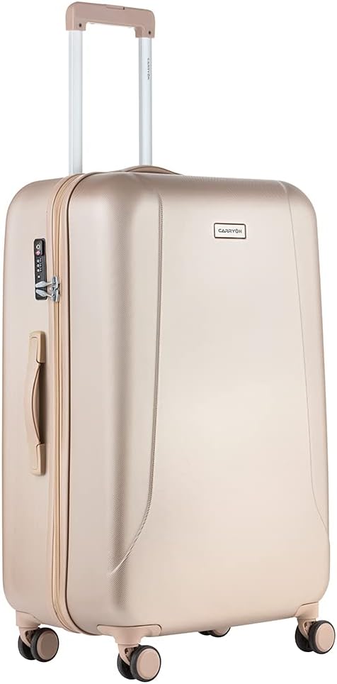 CarryOn Skyhopper TSA Reisekoffer 78cm - Hartschalen Koffer mit OKOBAN Champagner Champagne L, Champ