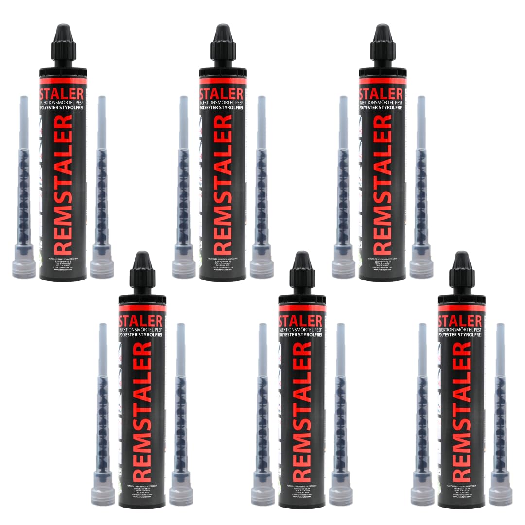 6x Remstaler VERBUNDMÖRTEL 300ml | -HÖCHSTE QUALITÄT- made in GERMANY | Injektionsmörtel | Montagemö