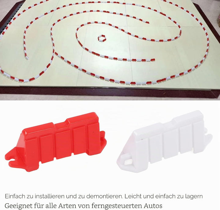 RC-Auto-Barriere, 120 Stück, Ferngesteuertes Auto, DIY, Rennstrecke, Strassenbarriere, Driften, Renn