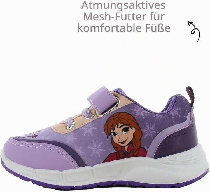 Leomil Frozen ELSA Schuhe Blinkschuhe Mädchen, Ideal for Schule und Freizeit 29 EU Lila 845, 29 EU L