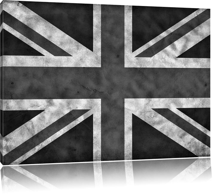Pixxprint Grossbritannien Flagge als Leinwandbild | Grösse: 100x70 | Wandbild| Kunstdruck | fertig b