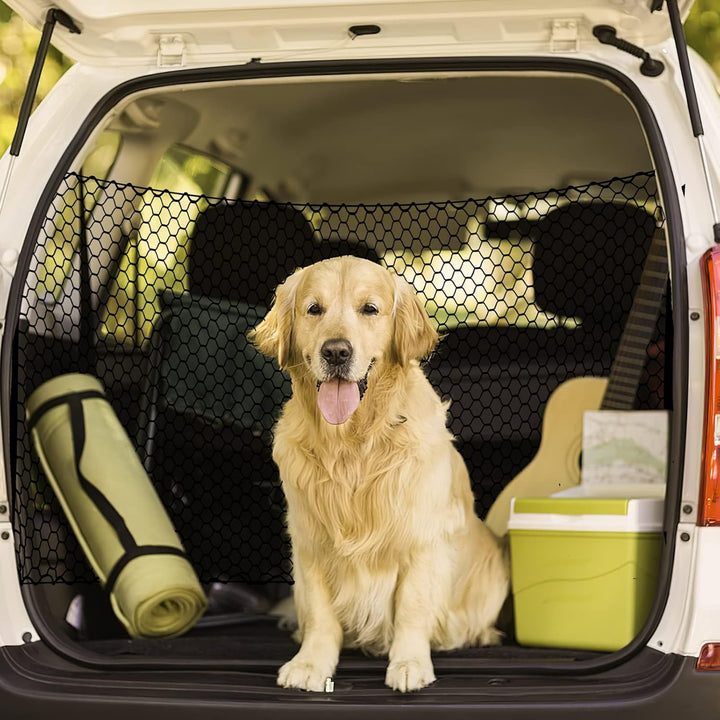 Hundegitter für den Kofferraum, grosses Auto, Hunde-Absperrnetz, Sicherheitsnetz für Hunde, Haustier