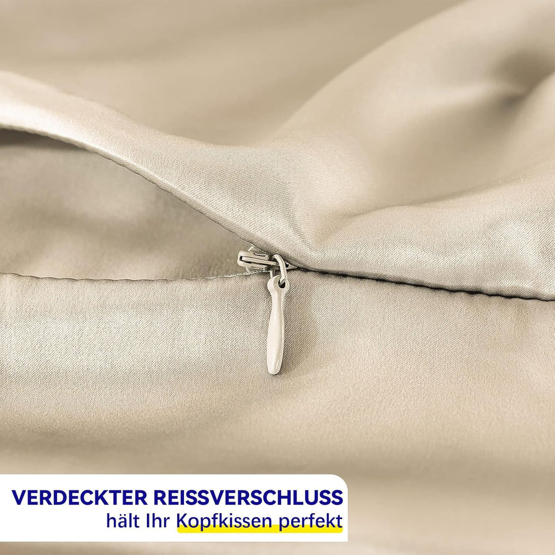 SeidenKissenbezug 40x60,Jaciu Kissenbezüge aus Seide,für Haar und Haut Beide Seiten Echte Seide Kiss