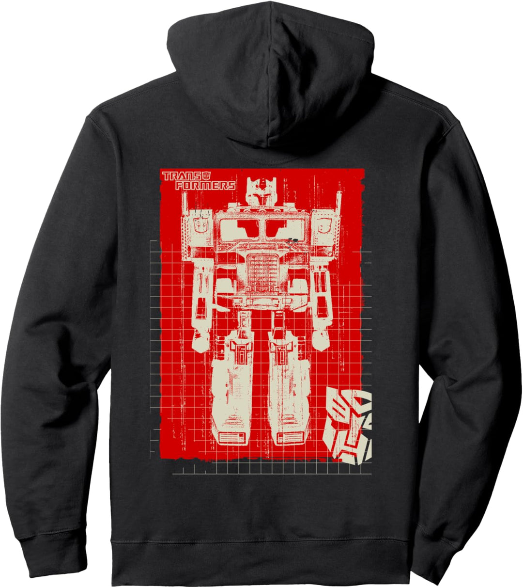 Transformers Optimus Prime Spielzeug-Blaupause Pullover Hoodie