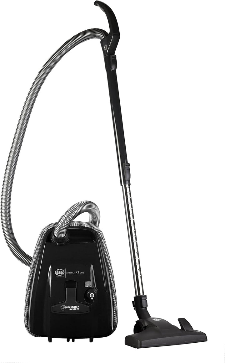 Sebo Airbelt K1 One Bodenstaubsauger, Kunststoff, Schwarz, 42.00 x 30.00 x 24.00 cm Schwarz 42.00 x