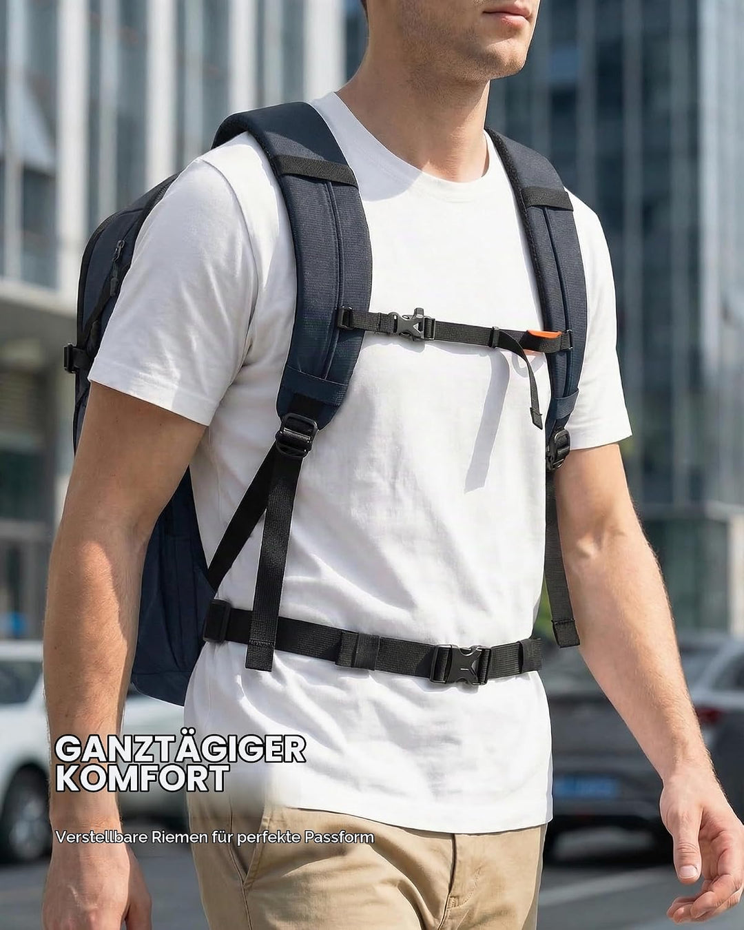 Tolaccea Business Laptop Rucksack 32L, Reiserucksack mit 15,6 Zoll stosssicherer EVA-Laptoptasche,Ha
