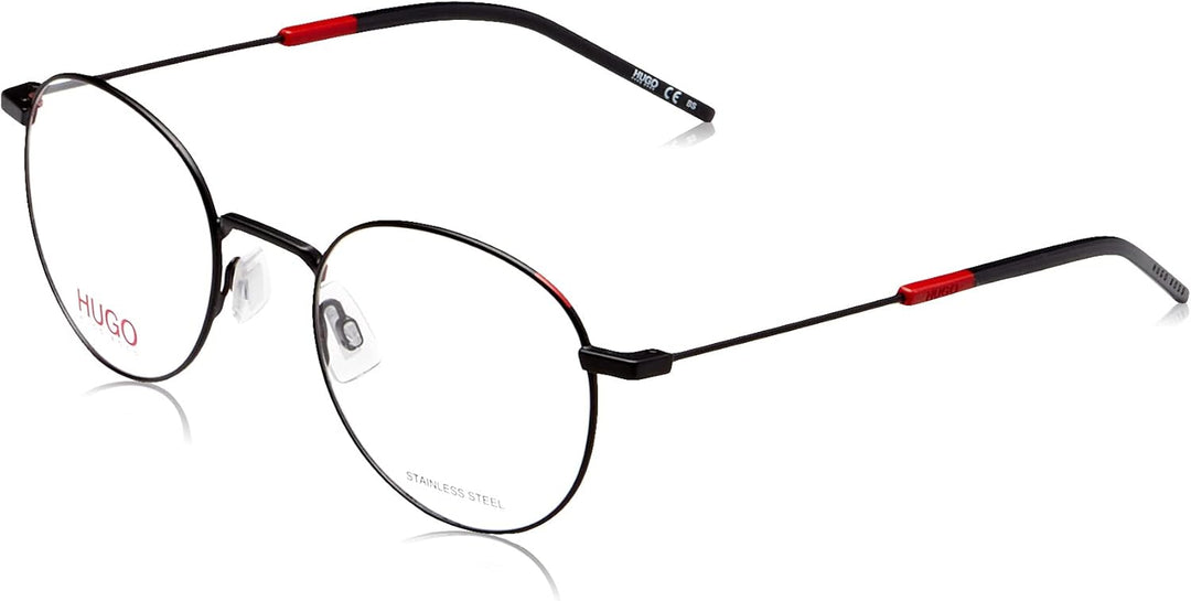 HUGO BOSS Unisex Sunglasses, Matte Black Red