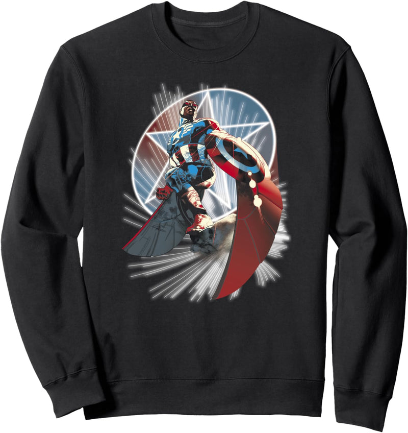 Marvel Captain America Arm Shields Portrait Sweatshirt